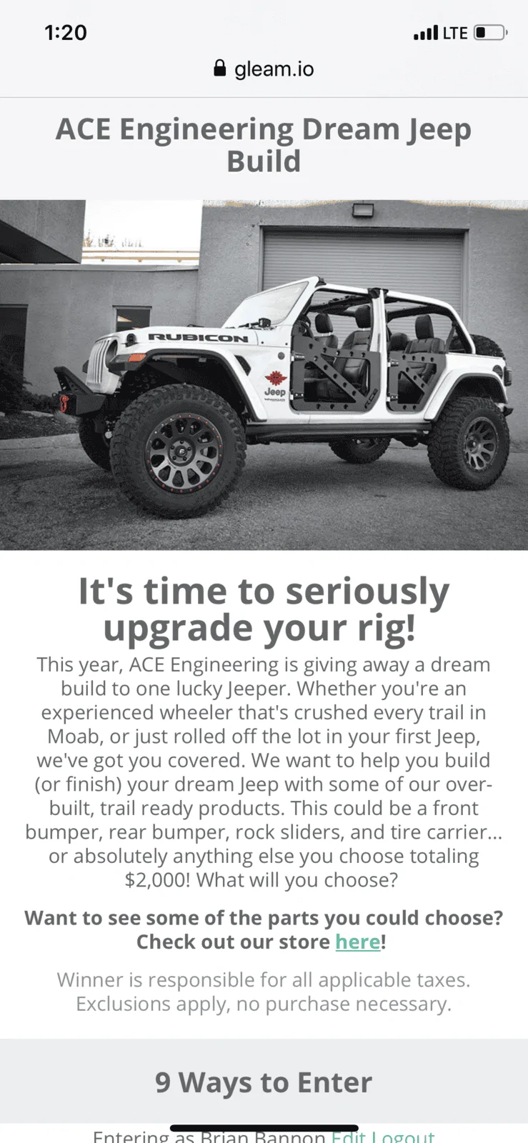Jeep Gladiator Ace Dream Jeep Build A321C91E-8A85-4016-AF8C-475345A3816D