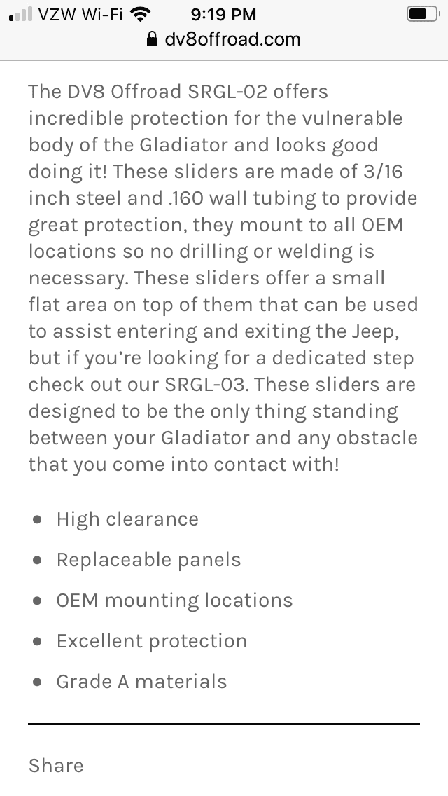 Jeep Gladiator DV8 Slider/Steps Bent Brackets on First Trip 2FF1CA80-FC79-49DD-9B5A-63C8F5A4BAB9