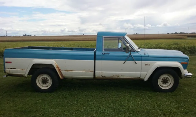Jeep Gladiator Gladiator bent frame offroading with trailer? Why do you think this happened? 1974-jeep-j20-pickup-truck-with-dump-bed-360-v8-antique-4wd-rare-3