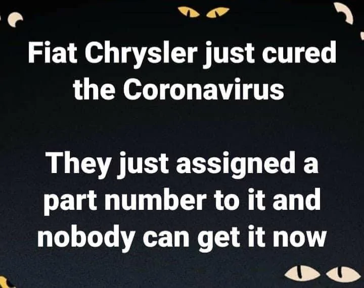 Jeep Gladiator FCA cures Coronavirus (humor) D6D8243B-D204-4078-BC68-9CE55BF983F5