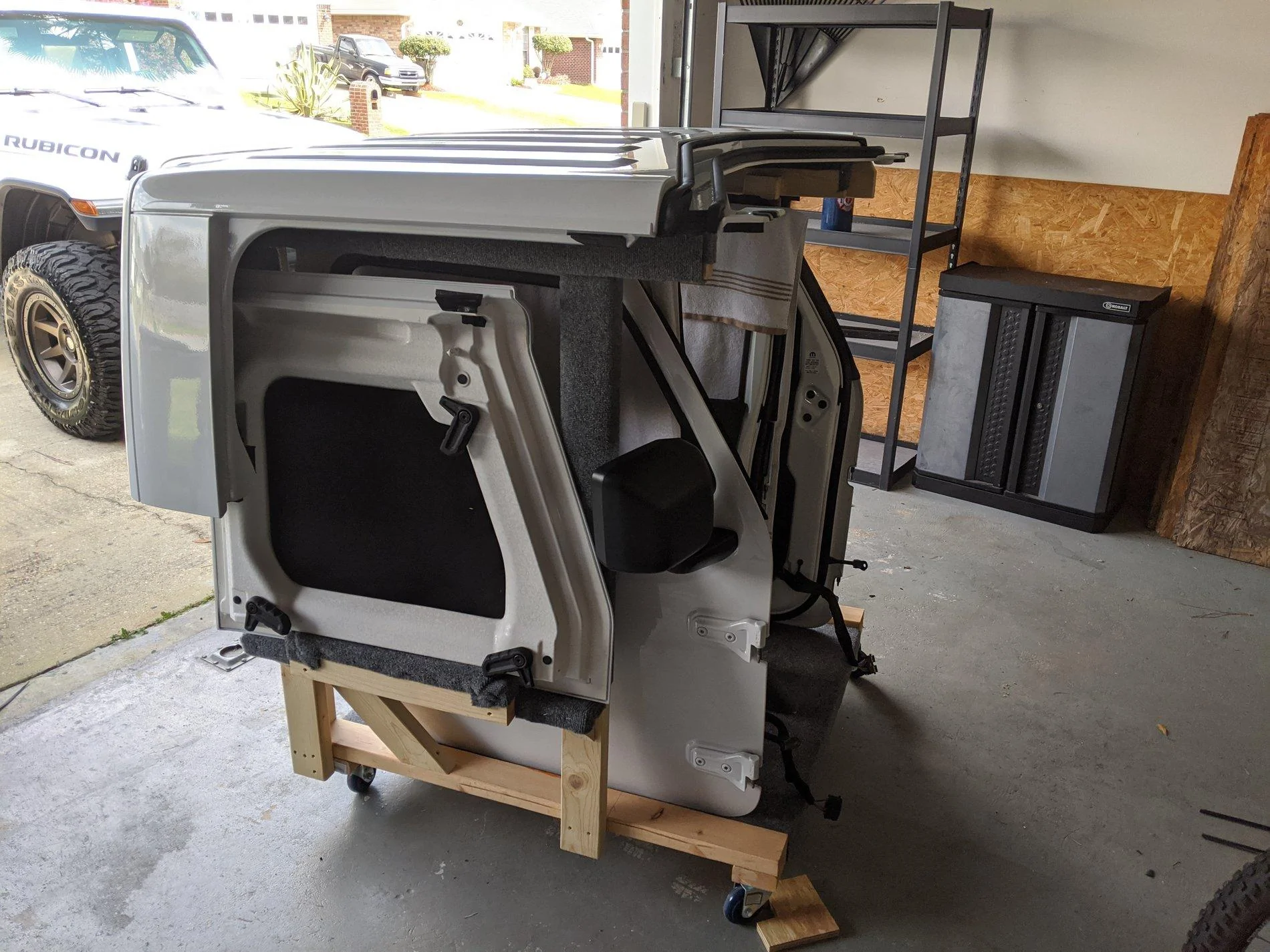 Jeep Gladiator Hard Top and Door Storage Rack IMG_20200317_111859