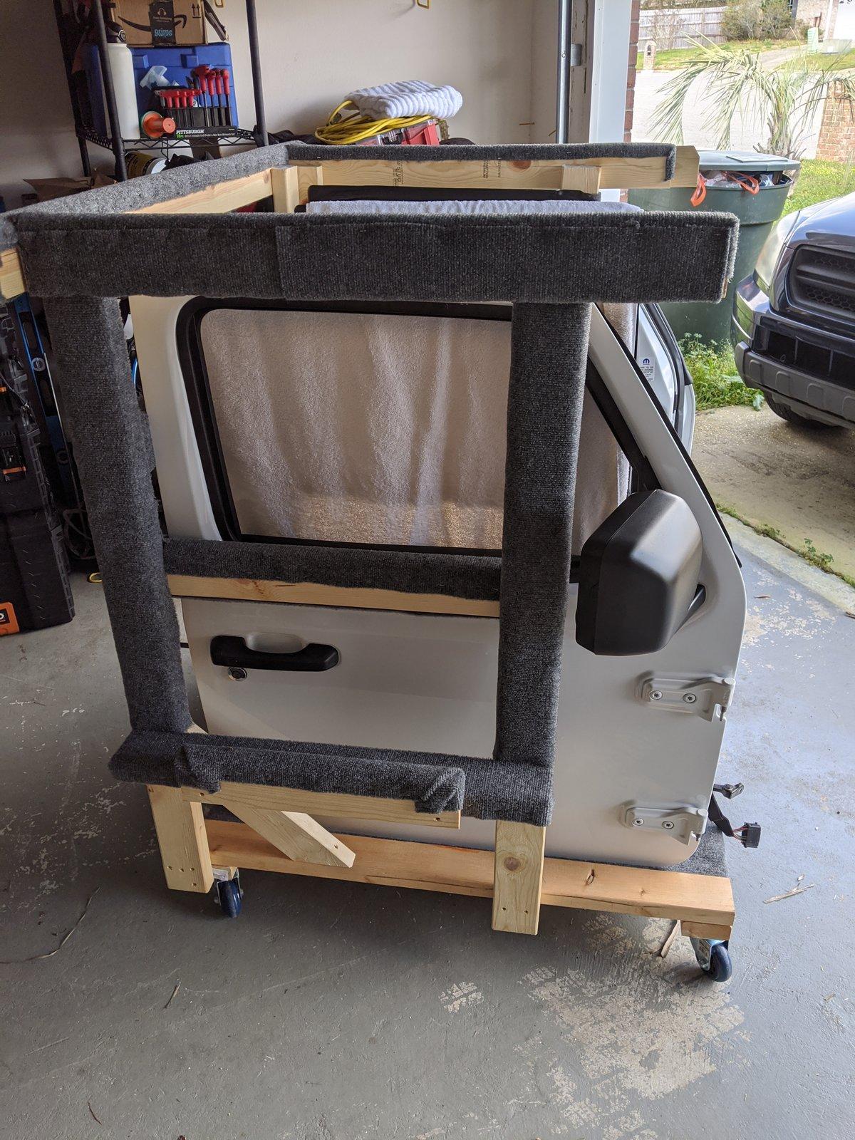 Jeep Gladiator Hard Top and Door Storage Rack IMG_20200317_111210