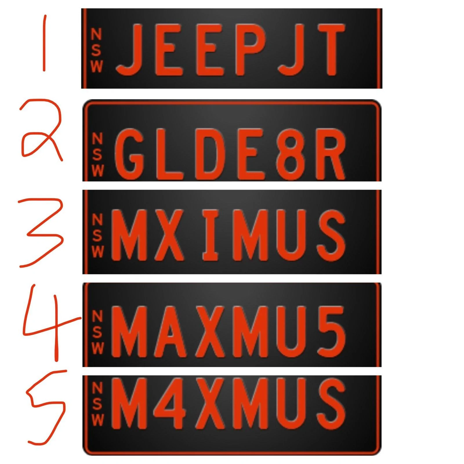 Jeep Gladiator Licence plate/ number plate/ rego plate A8FB6F7E-EBF5-4CEB-8743-0C2FA17FBD78