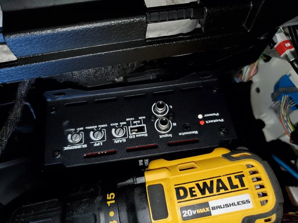Jeep Gladiator Stealth Amp Sub Install (under dash) 49685946691_9a0be61fd7_