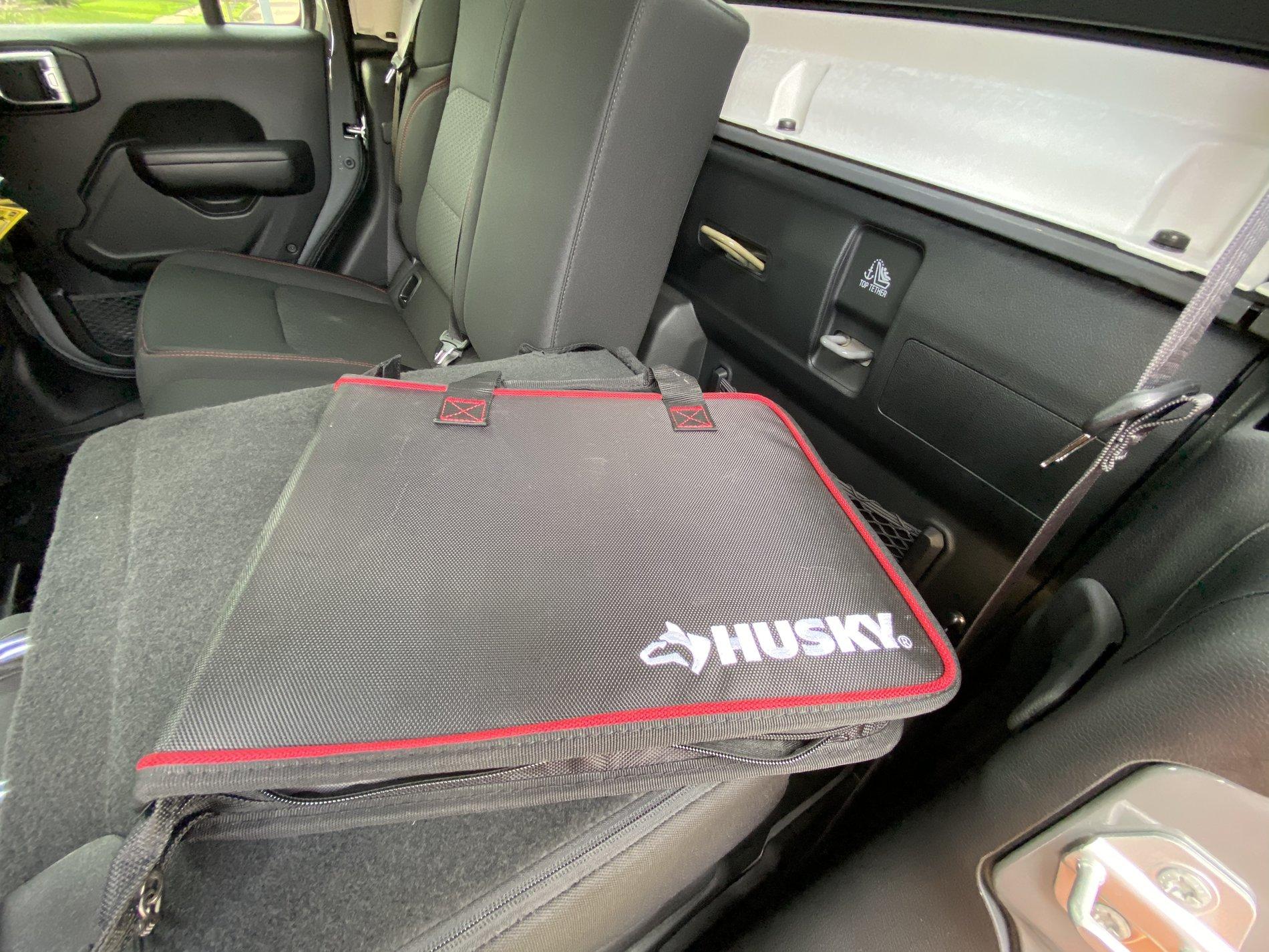 Jeep Gladiator Behind Rear Seat Tool Storage Pouch B169BE82-898C-483E-86F7-0F09BACF1C5C
