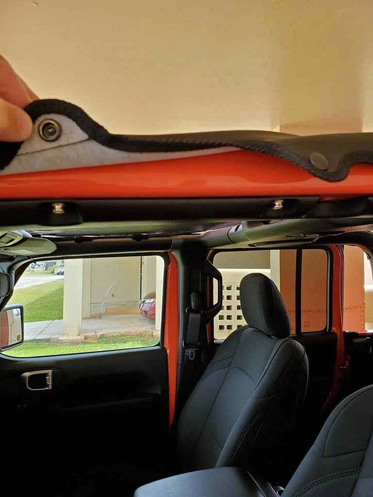 Jeep Gladiator Installing Mopar Sunbonnet (Bikini Top) 49699559828_99e83bfdb9_