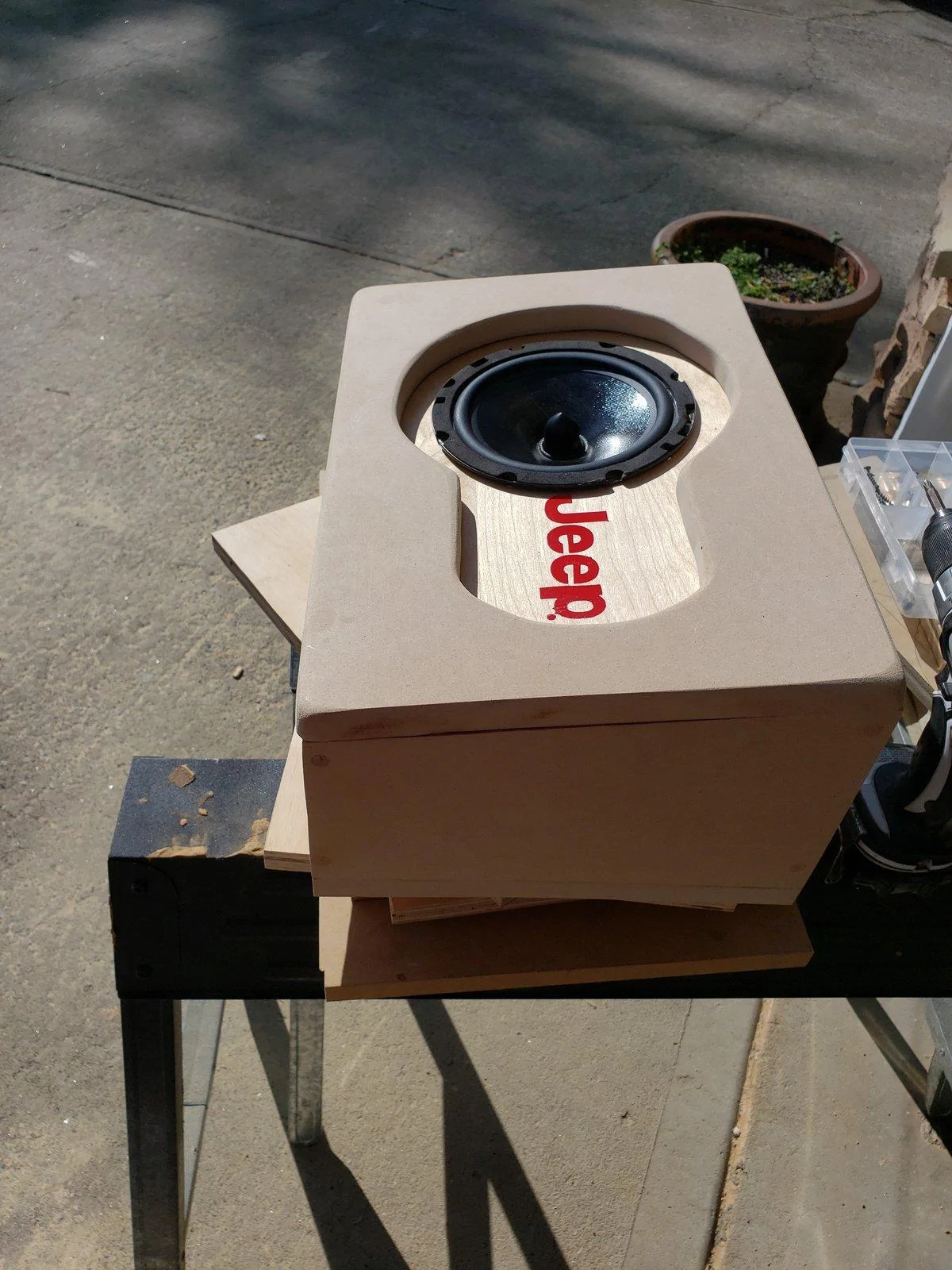Jeep Gladiator 7" radio subwoofer and amp addition 20200326_171540