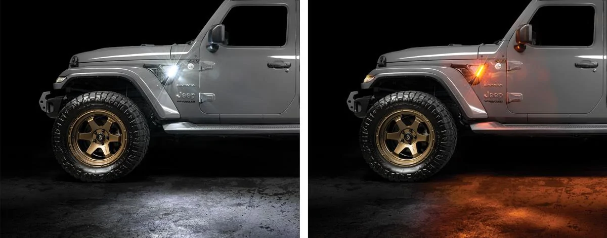 Jeep Gladiator First Look: Sidetrack LED System for JL and Gladiator! led_fender_light_sidetrack_jl