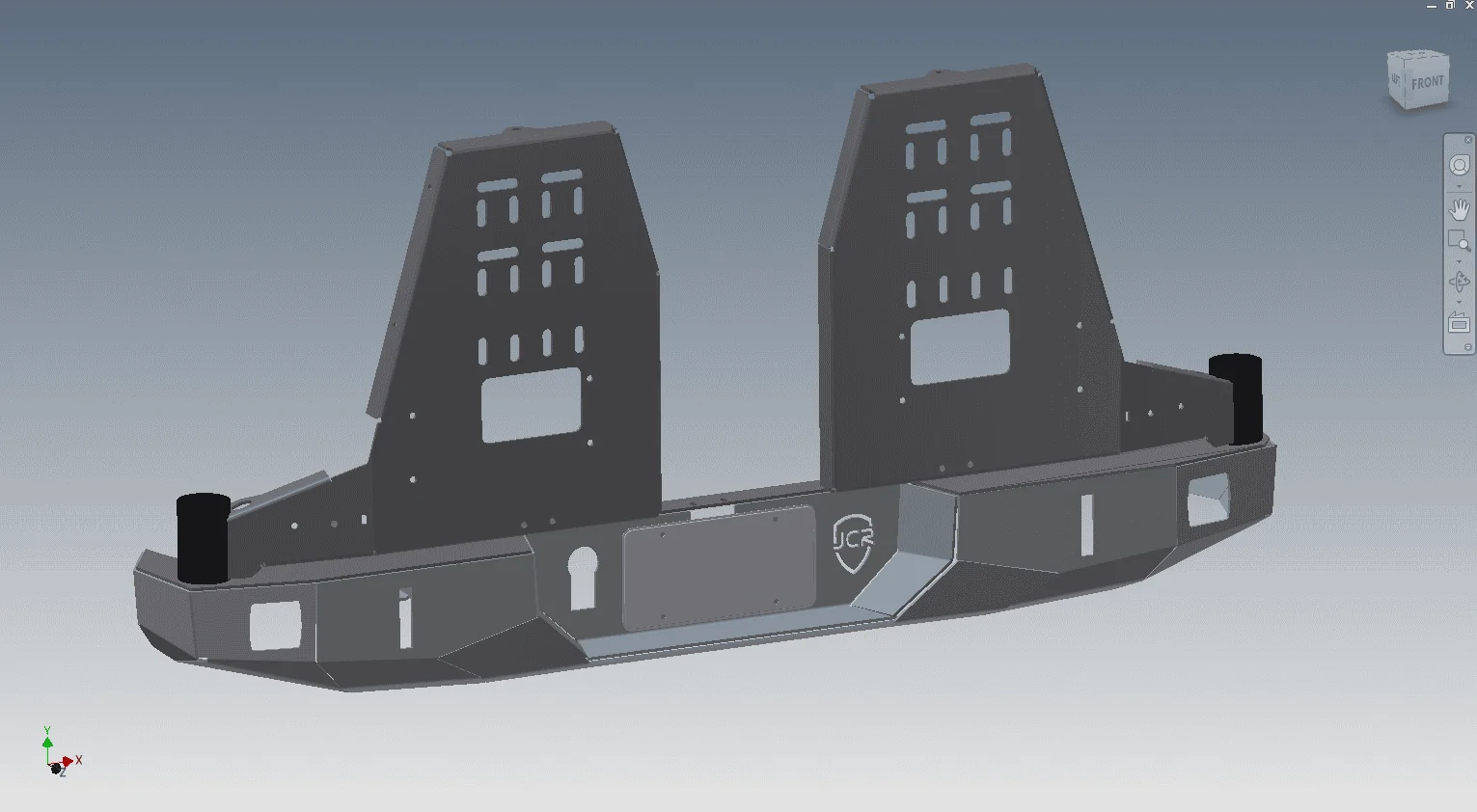Jeep Gladiator Gladiator dual swing rear bumper prototype renderings. 91056559_10158177359538276_7247460241997037568_o