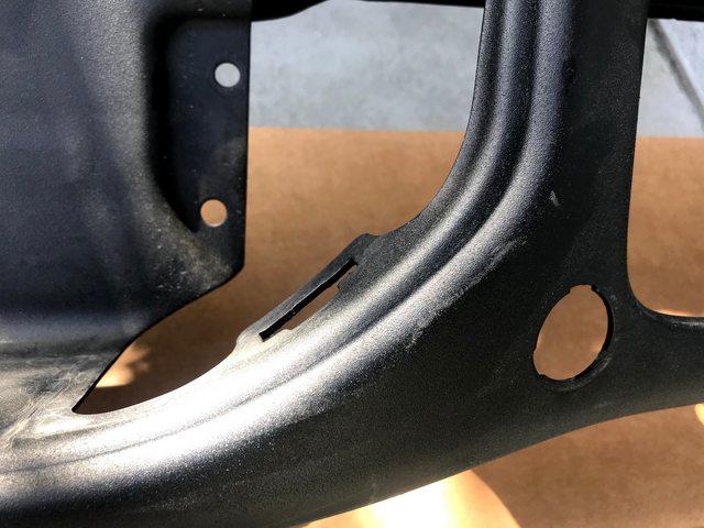 Jeep Gladiator FS: Rear Rubicon Steel bumper w/red tow hooks rTGGDrol