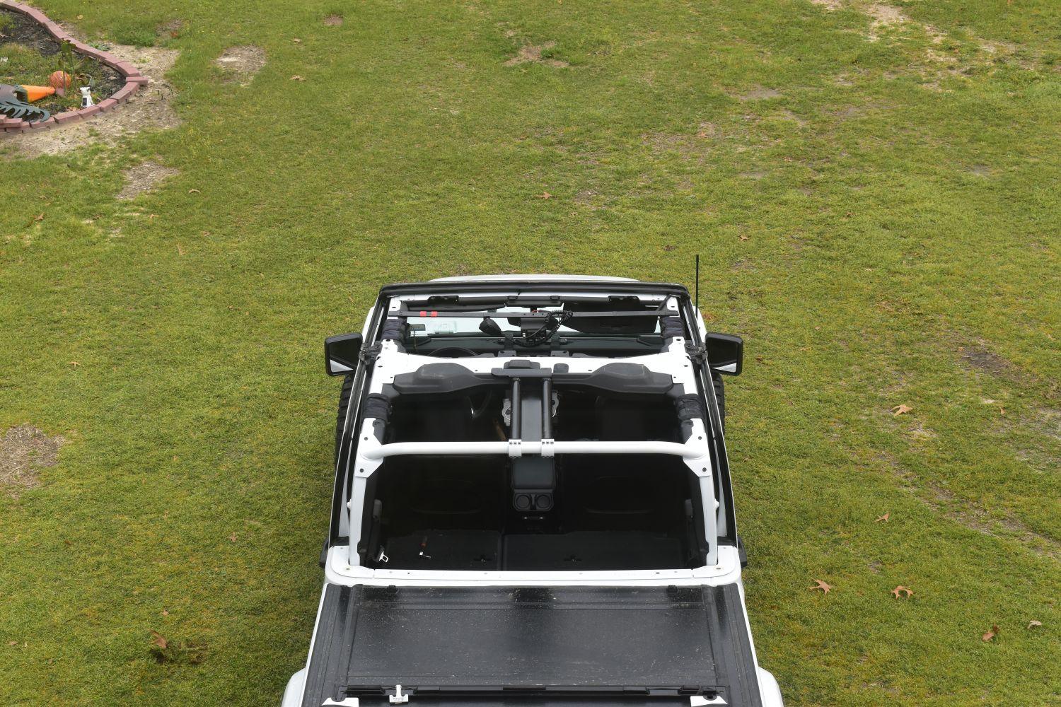 Jeep Gladiator Rockhard roll bar 20200315 Top view of truck at home - Columbia, SC (2)