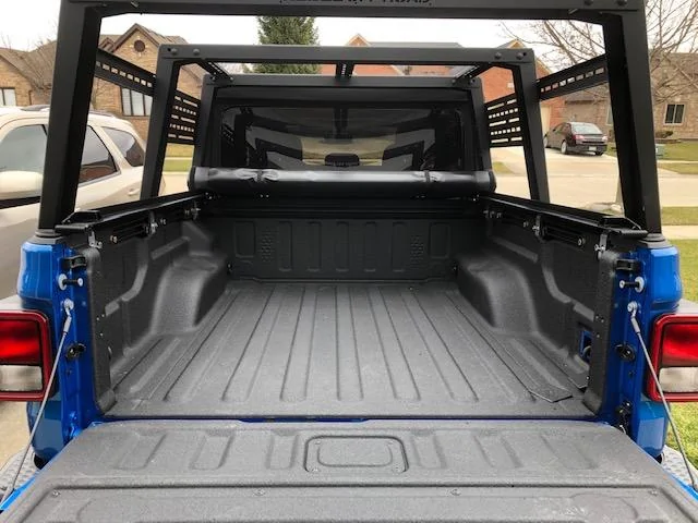 Jeep Gladiator The BEAST Bed rack tailgate open