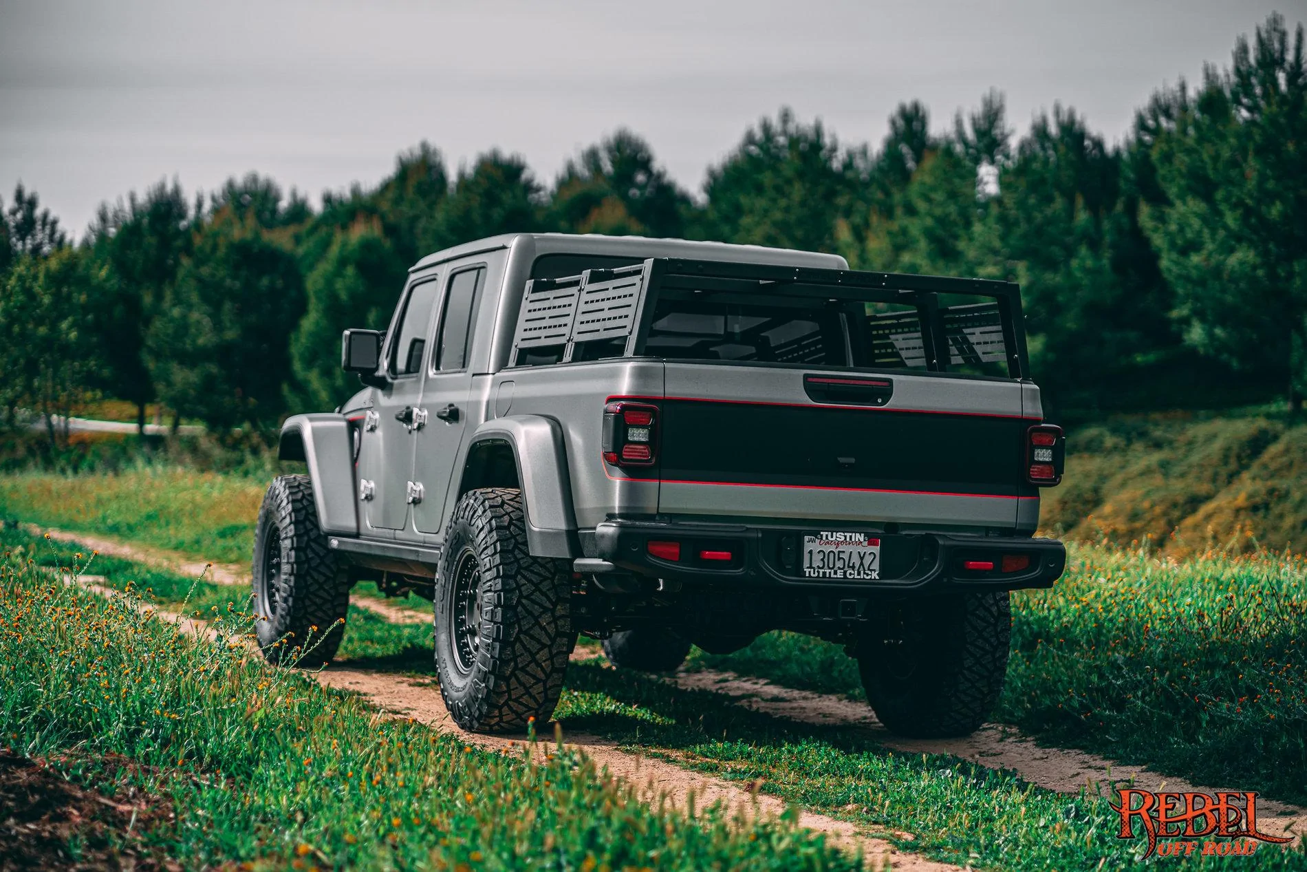 Jeep Gladiator 2020 Jeep Gladiator Brushed Aluminu with XPLOR Half Rack RebelOffRoad-00712