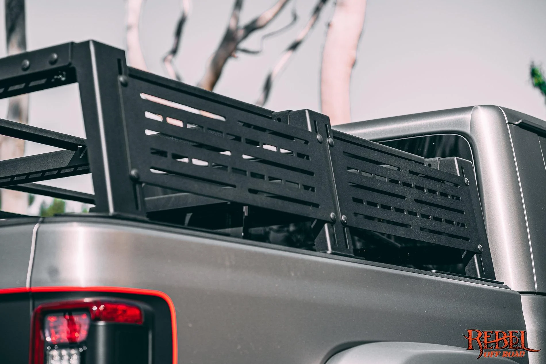 Jeep Gladiator 2020 Jeep Gladiator Brushed Aluminu with XPLOR Half Rack RebelOffRoad-00782