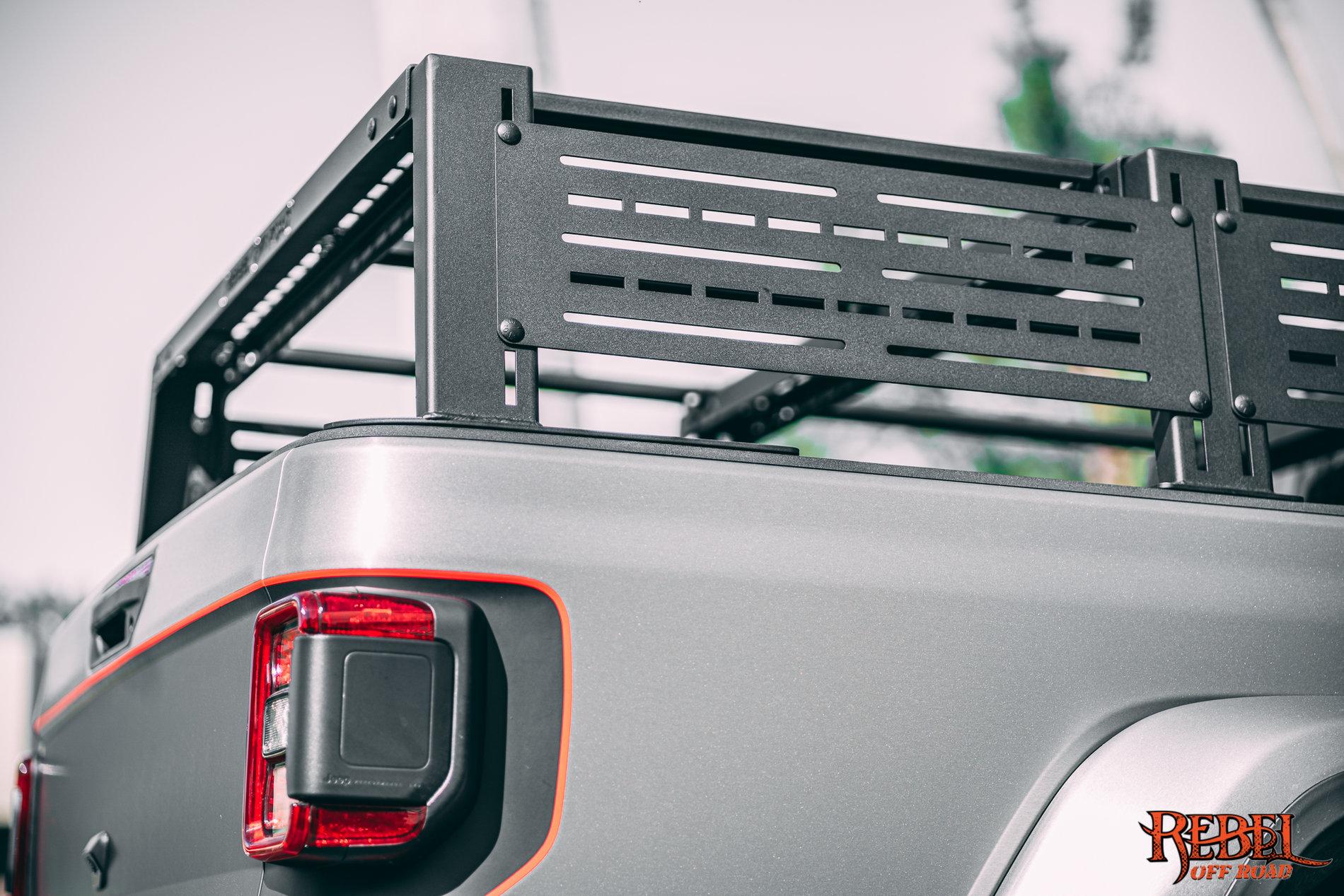 Jeep Gladiator 2020 Jeep Gladiator Brushed Aluminu with XPLOR Half Rack RebelOffRoad-00794
