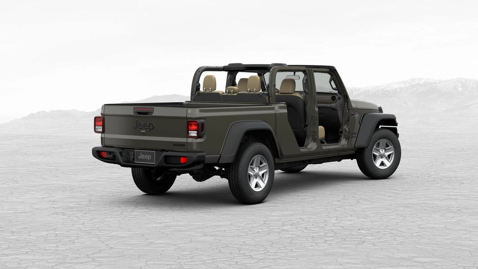Jeep Gladiator Are tan cloth seats black on the back? weird 2 tone tan seats