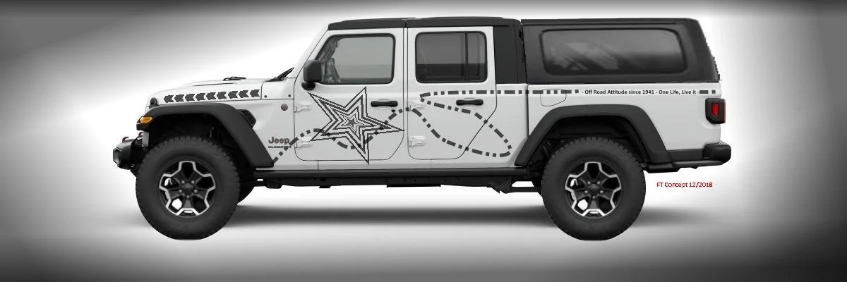 Jeep Gladiator MY DREAM WHITH HARD TOP iris18c
