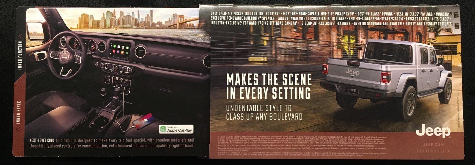 Jeep Gladiator Gladiator brochure with multi-tool C9108211-DBBA-45A2-9A7A-6D8895B9D31E