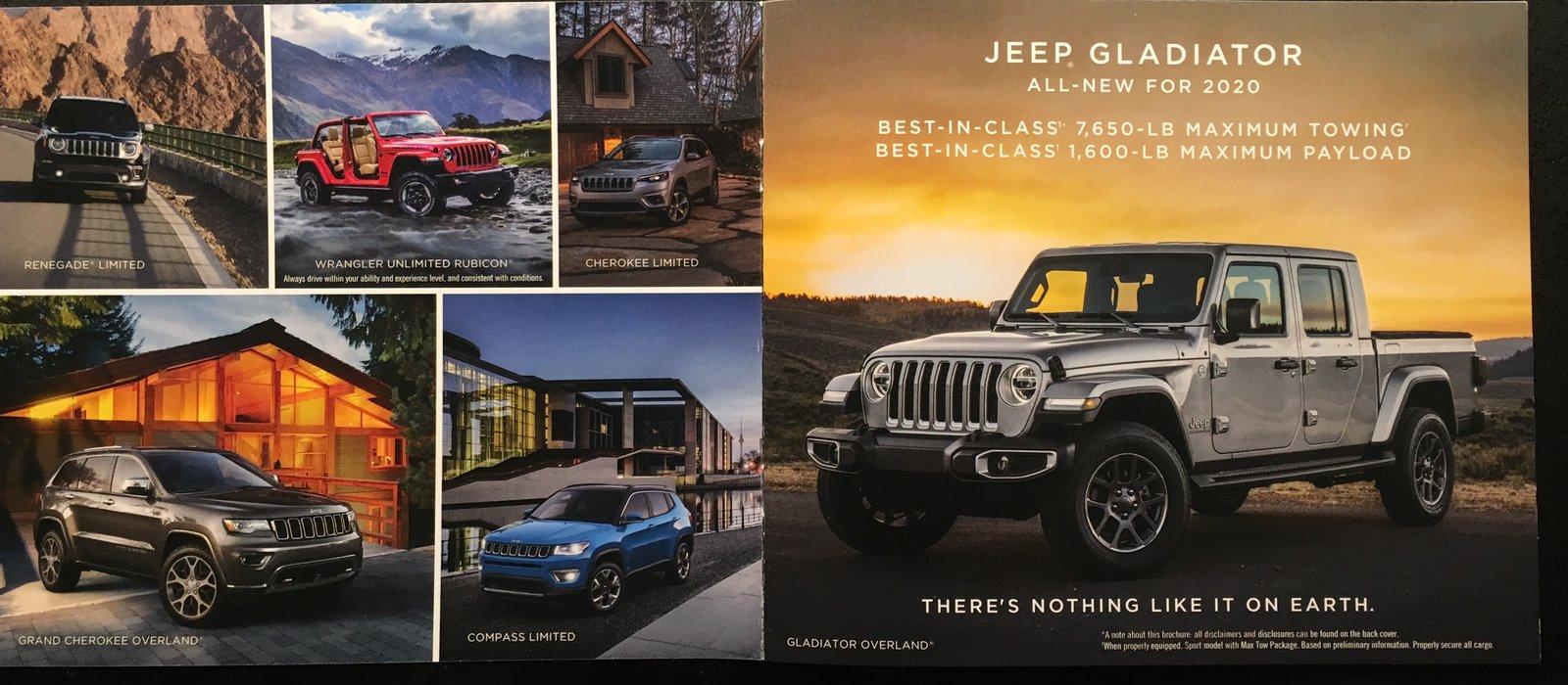 Jeep Gladiator Gladiator brochure with multi-tool 64C94559-6C14-4402-8476-19345D7299C7