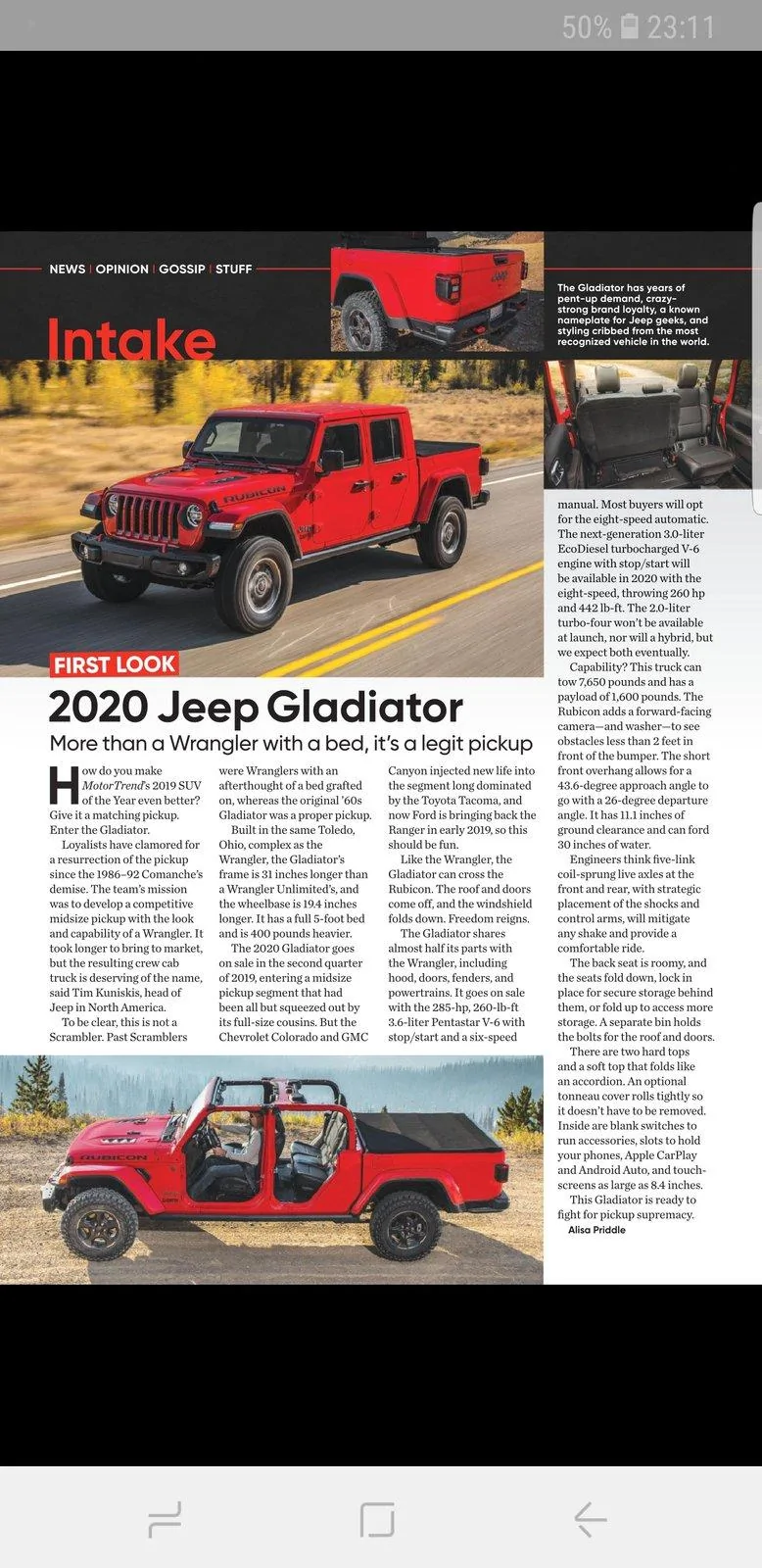 Jeep Gladiator Motortrend February 2019 Cover Screenshot_20190102-231155_Textur