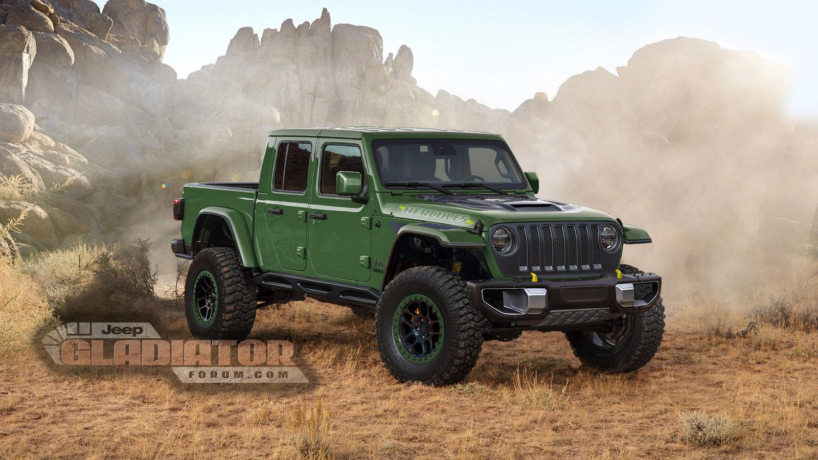 Jeep Gladiator “Hercules” High Performance Jeep Gladiator Being Tested! Jeep-Gladiator-Hercules-green-Jeepgladiatorforum