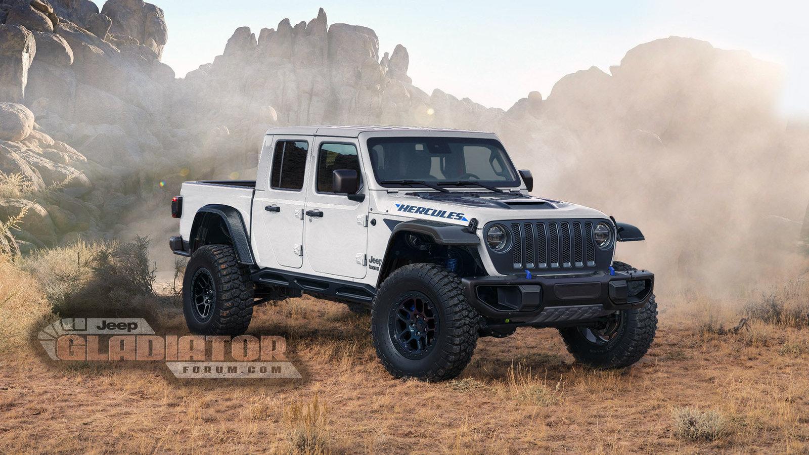 Jeep Gladiator “Hercules” High Performance Jeep Gladiator Being Tested! Jeep-Gladiator-Hercules-white-Jeepgladiatorforum