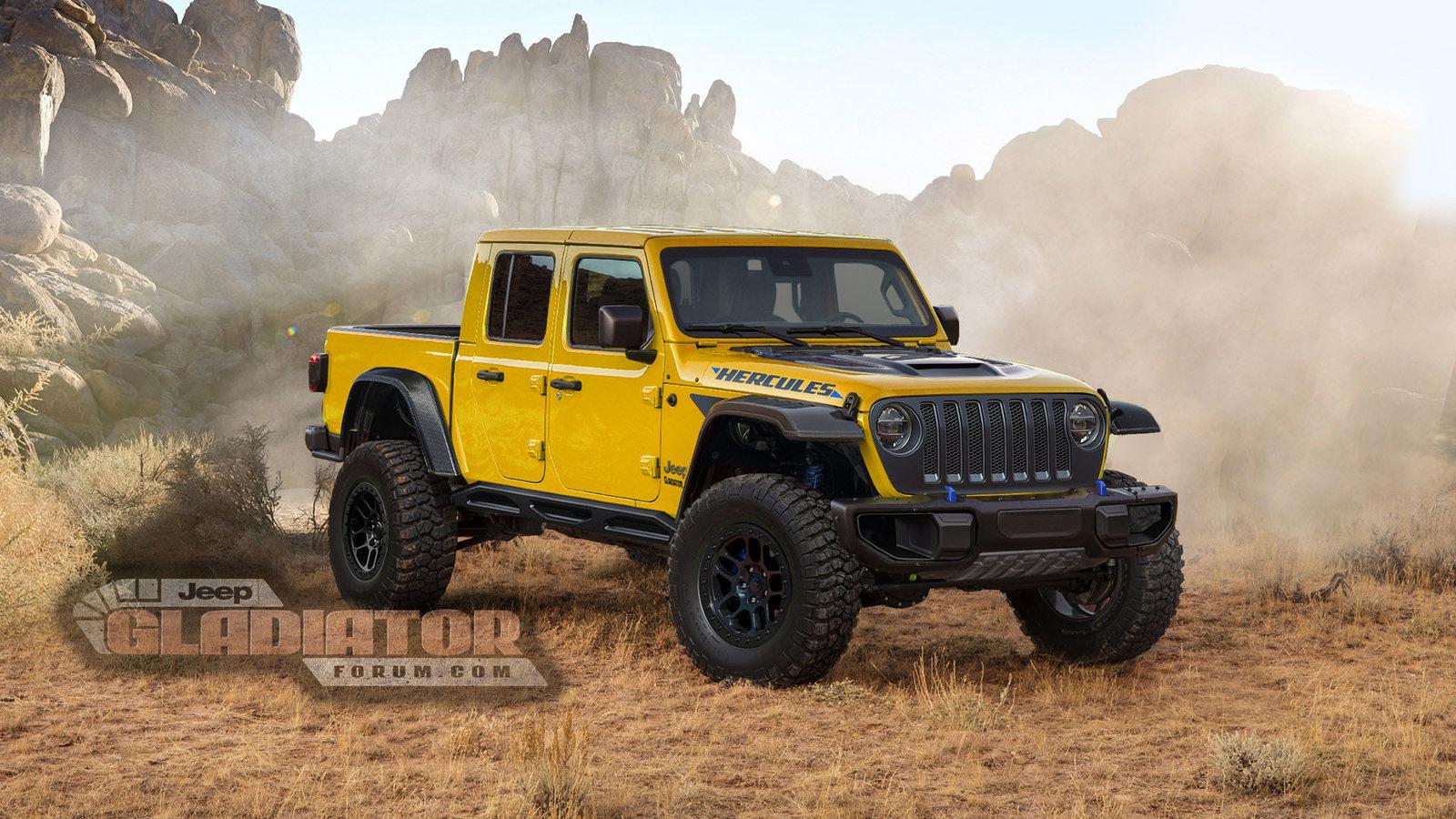 Jeep Gladiator “Hercules” High Performance Jeep Gladiator Being Tested! Jeep-Gladiator-Hercules-yellow-Jeepgladiatorforum