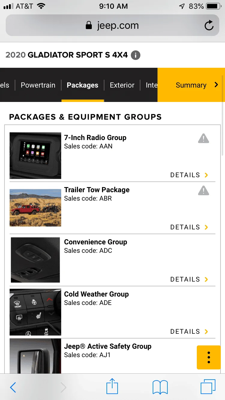 Jeep Gladiator Build and Price is up on Jeep.com!!!! (minus the price part) 361A2D31-9083-46B8-B1B8-24A8D373428A
