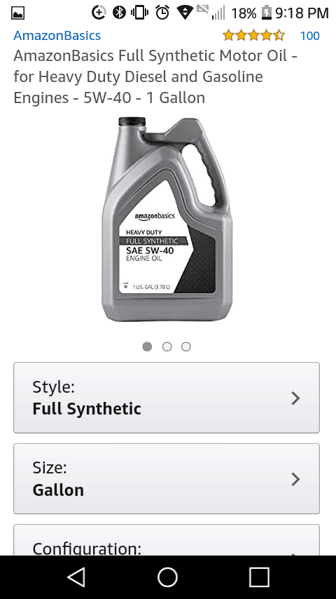 Jeep Gladiator WTF? Amazon makes their own brand of oil? Screenshot_2019-01-24-21-18-55