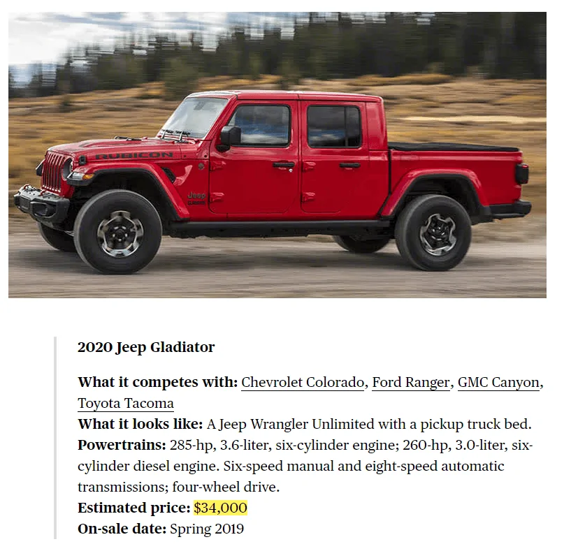 Jeep Gladiator Consumer Reports Gladiator Preview - Estimated Price 2019-01-25_9-08-03