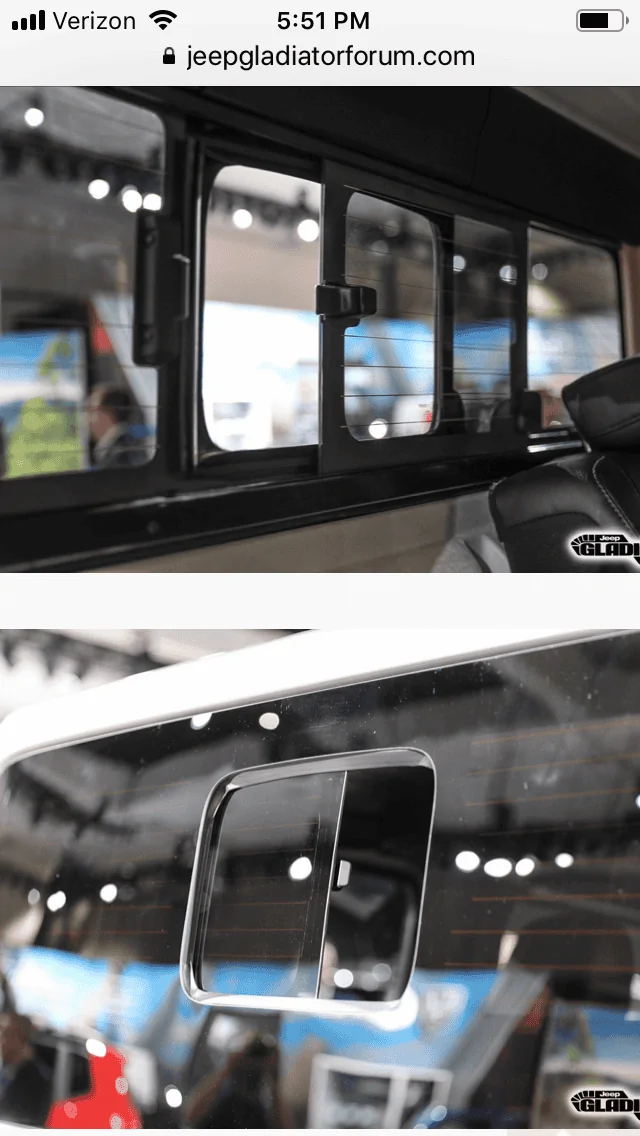 Jeep Gladiator Hardtop back glass window porthole question 9113D3AE-FACF-4695-A602-D4AB3BCF07AD