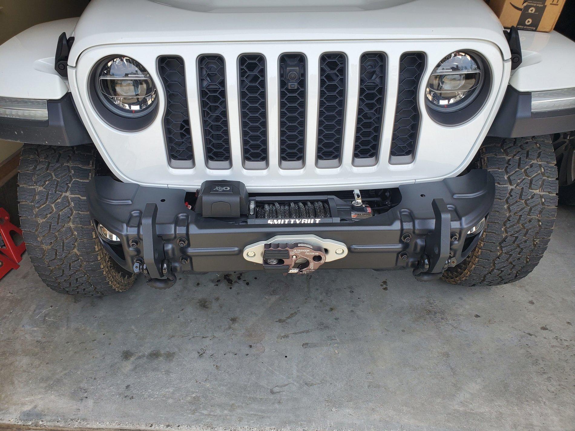 Jeep Gladiator Rugged Ridge Arcus Bumper & Warn Winch Upgrade 20200327_135131