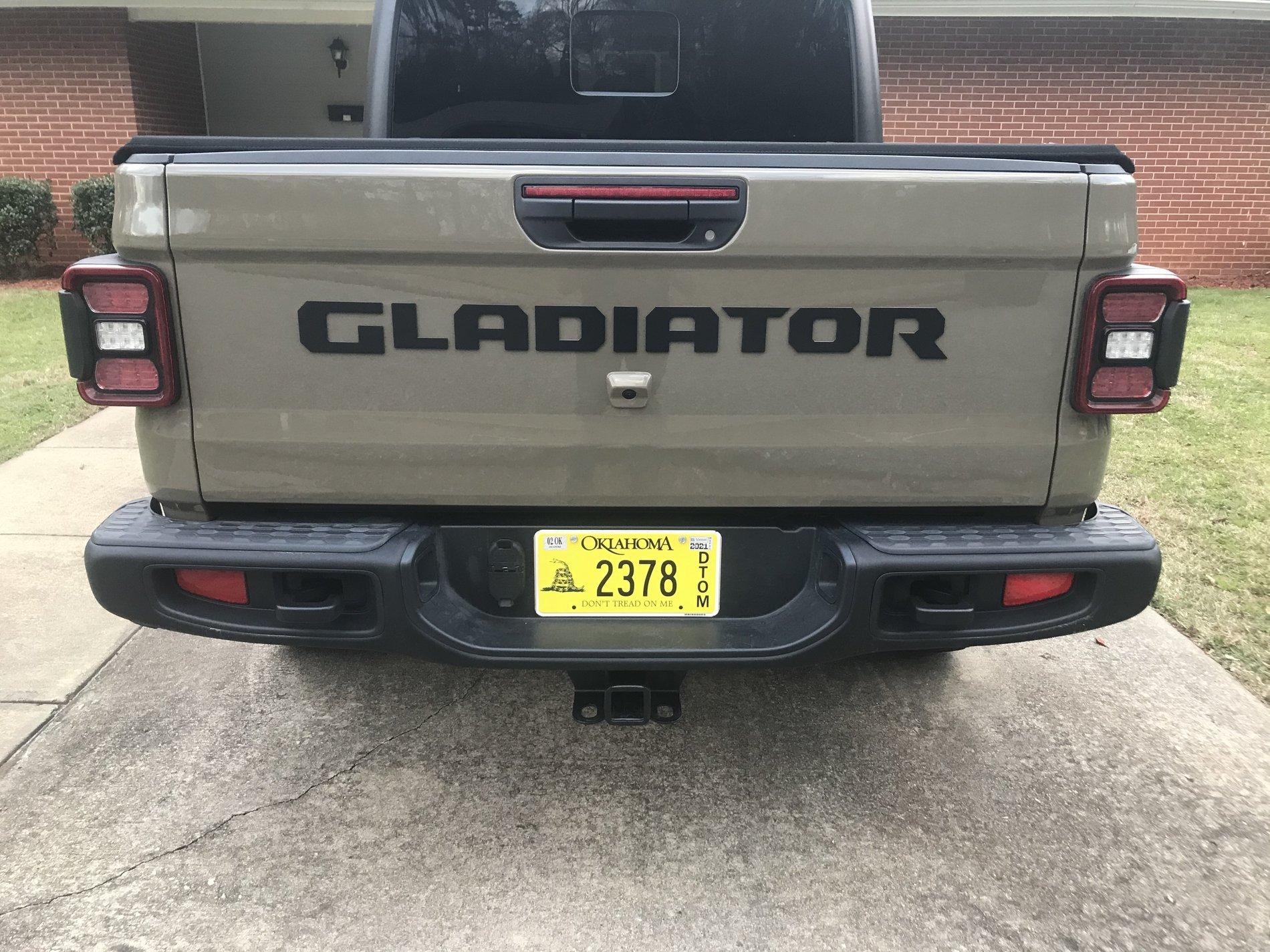 Jeep Gladiator HAUK TAILGATE GLADIATOR LETTERING 4E26AEE0-C4AA-49AB-B1DD-7AFE3C179889