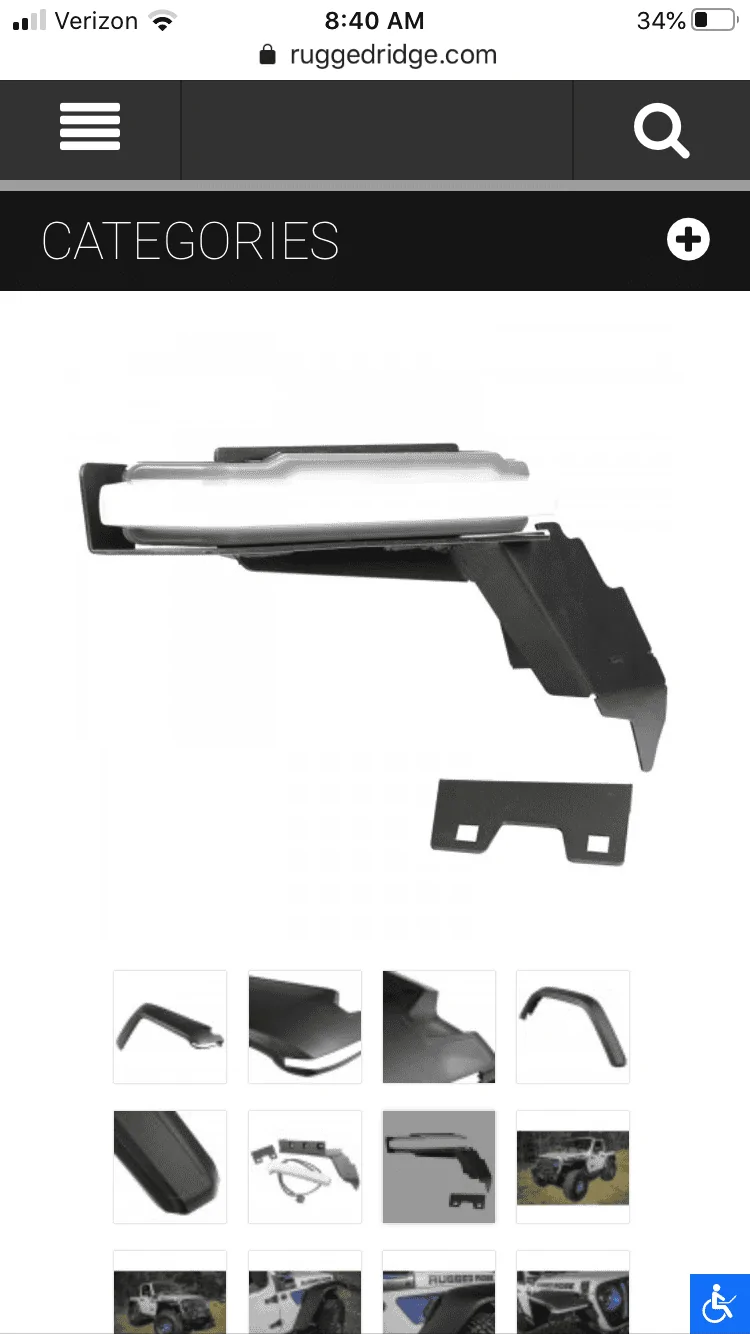 Jeep Gladiator Rugged Ridge Max Terrain Fenders FEF7F0A8-FA3F-4190-9716-A0C0DFBD7070