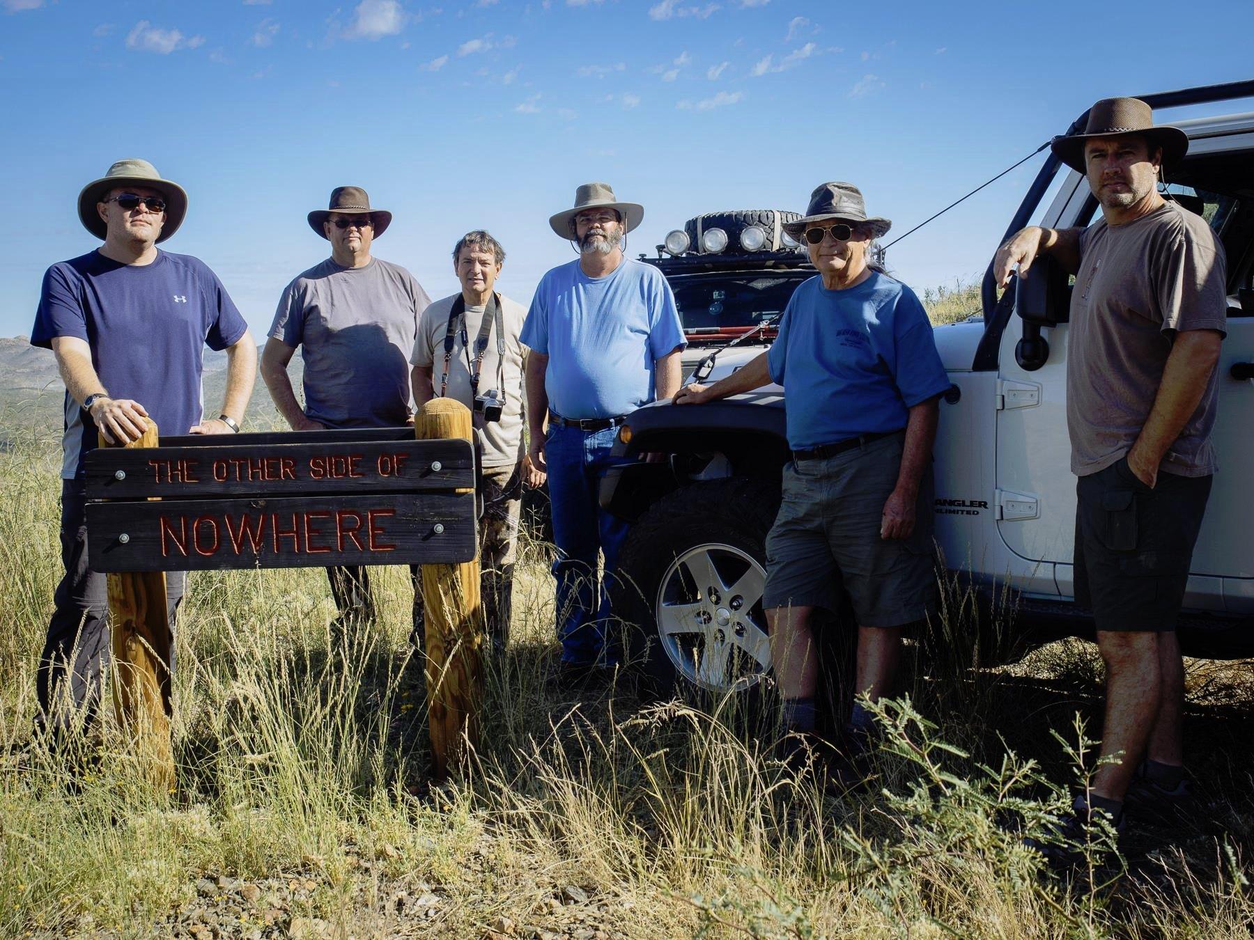 Jeep Gladiator Jack Discussions Here West Texas Traverse, Oct 14, Matt's Image, Group Shot at The Other Side of Nowhere
