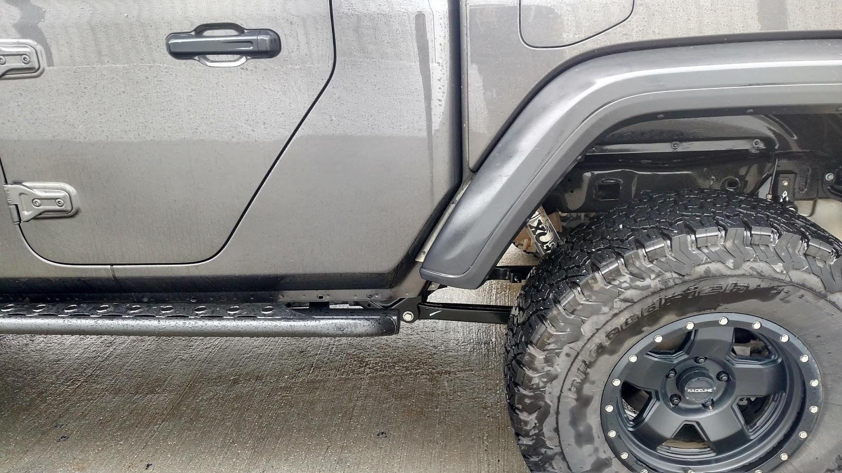 Jeep Gladiator Rock Rails Thread shrockworks rear view