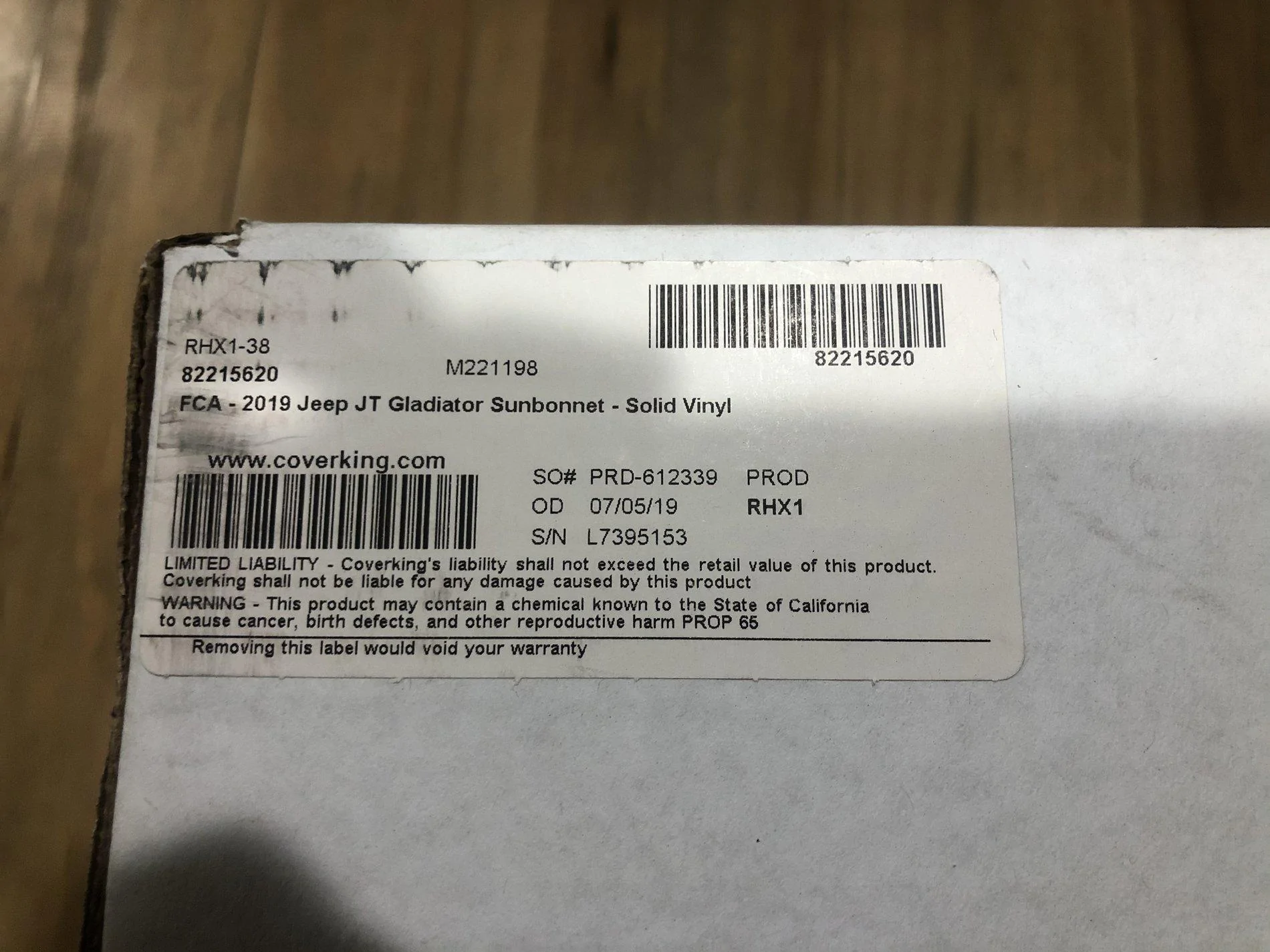 Jeep Gladiator Mopar Solid Sun Bonnet bikini top new 46EB1983-F02A-4360-820B-D21032202737