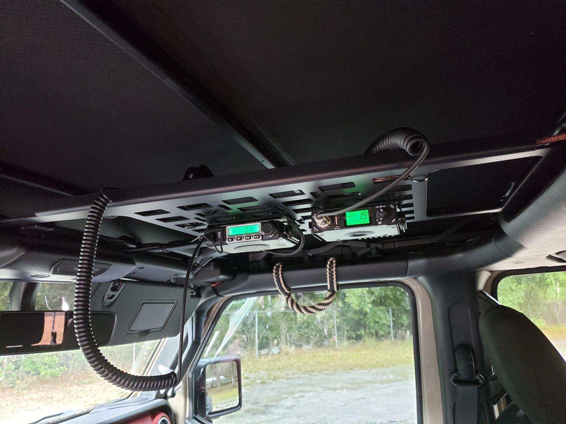 Jeep Gladiator CB and GMRS Install 20200418_174444