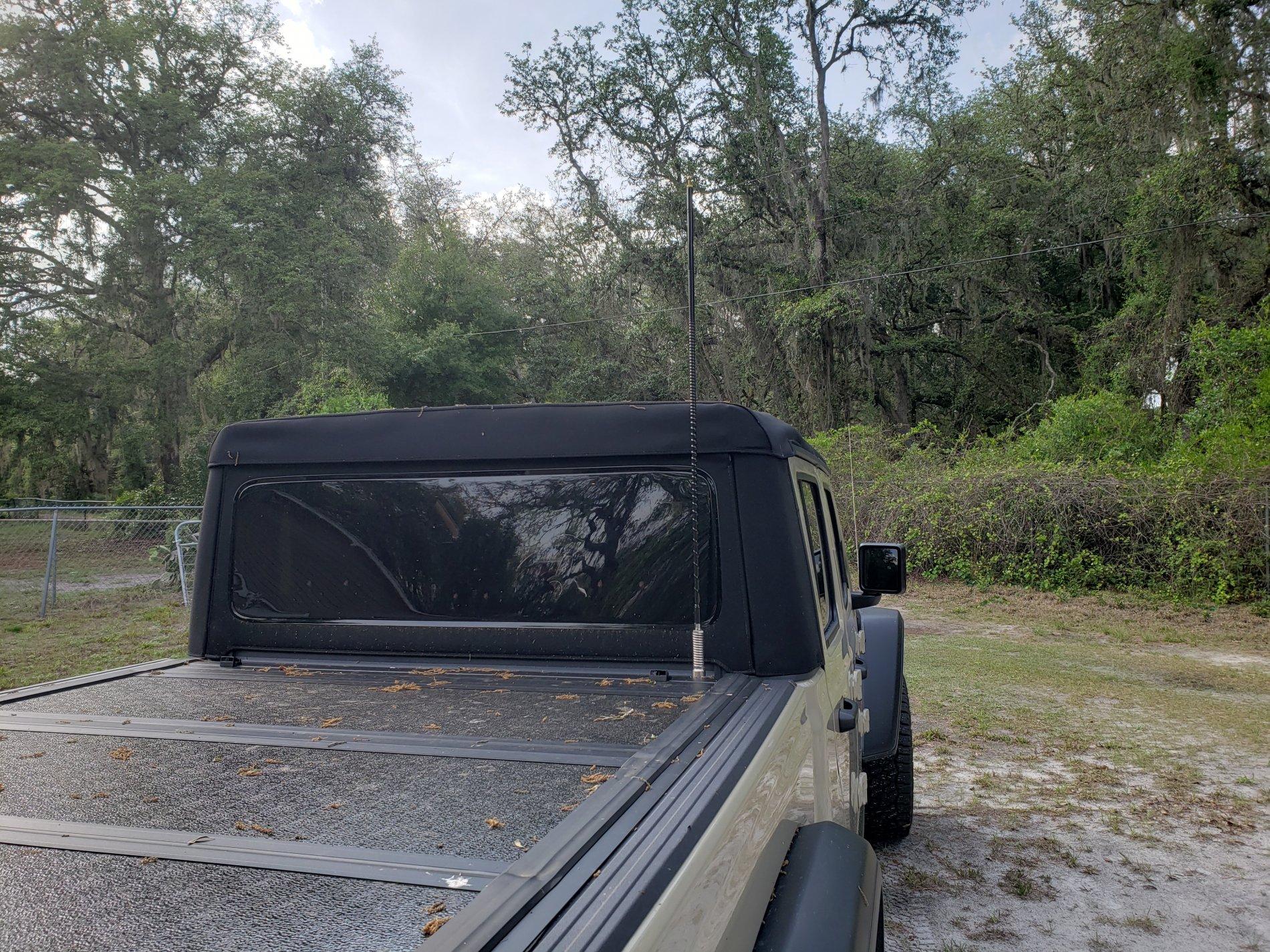 Jeep Gladiator CB and GMRS Install 20200418_174526