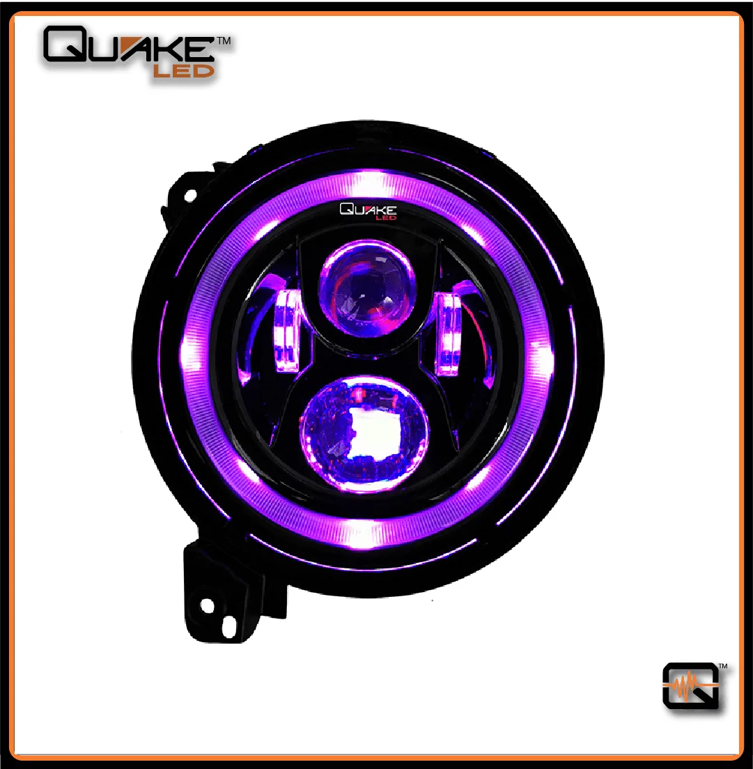 Jeep Gladiator NEW! Quake LED QTE559 Full 9" Light for JT/JL...Very Bright DRL...SEQUENTIAL Turn...RGB Accenting! 559 #2