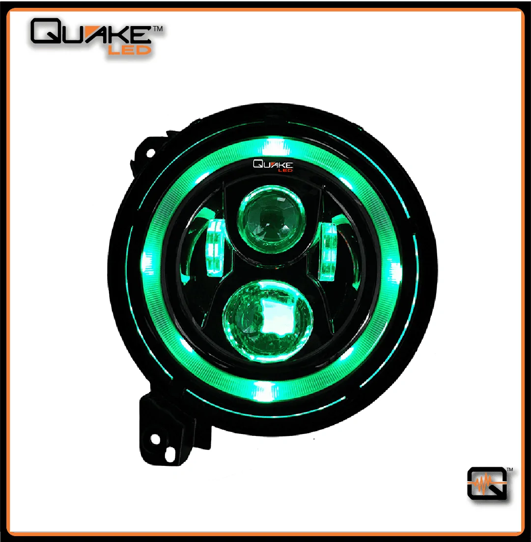 Jeep Gladiator NEW! Quake LED QTE559 Full 9" Light for JT/JL...Very Bright DRL...SEQUENTIAL Turn...RGB Accenting! 559 #3