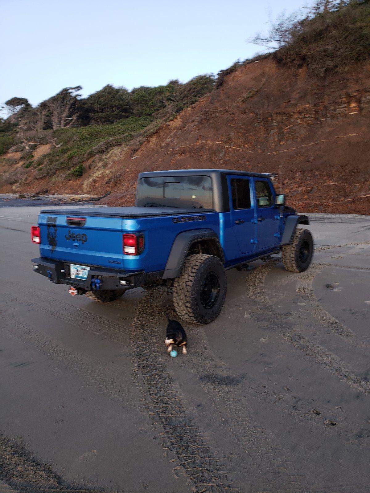 Jeep Gladiator Max tow with or without hood “Gladiator” stickers? BACK