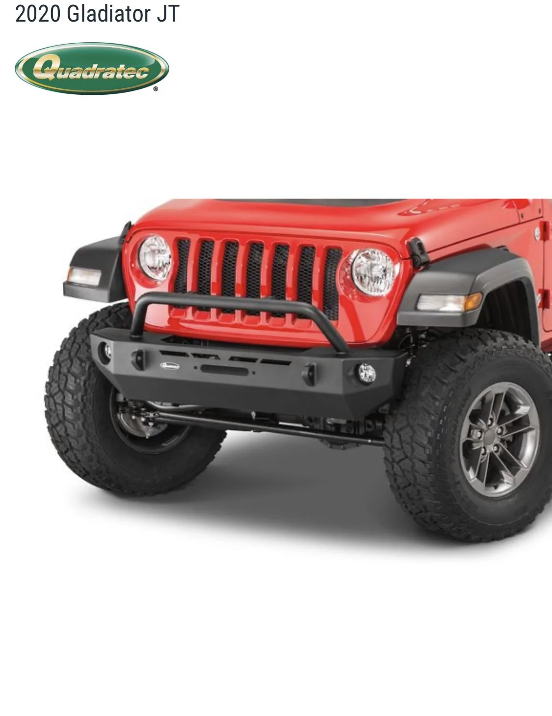 Jeep Gladiator Quadratec QRC Front Bumper- Stubby 38843947-133F-4A44-BC03-EAF3CEC7FD1C