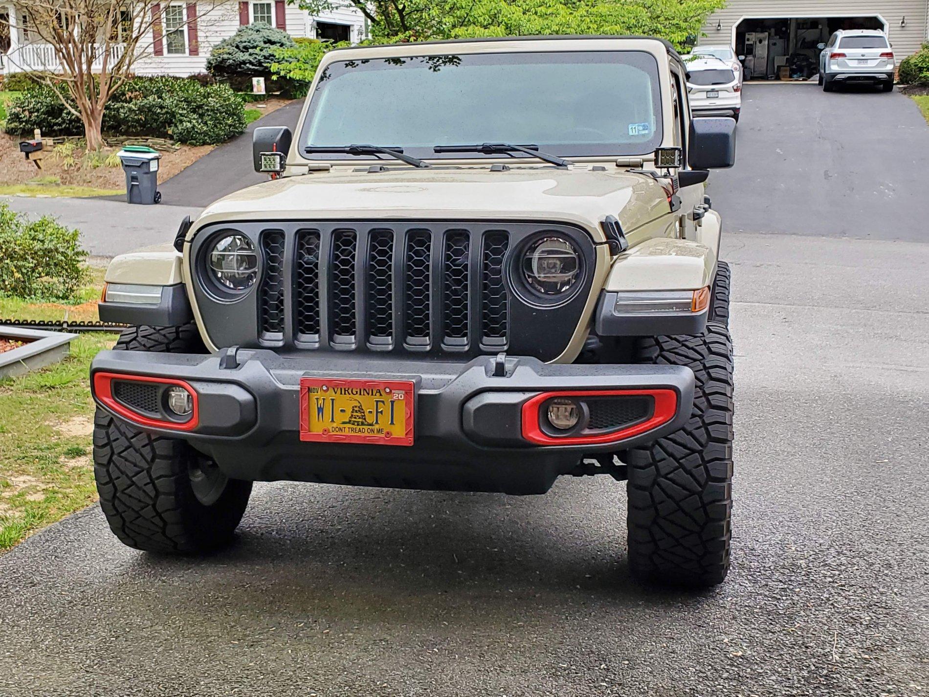 Jeep Gladiator What did you do WITH your Gladiator today? Red Bumper Rings