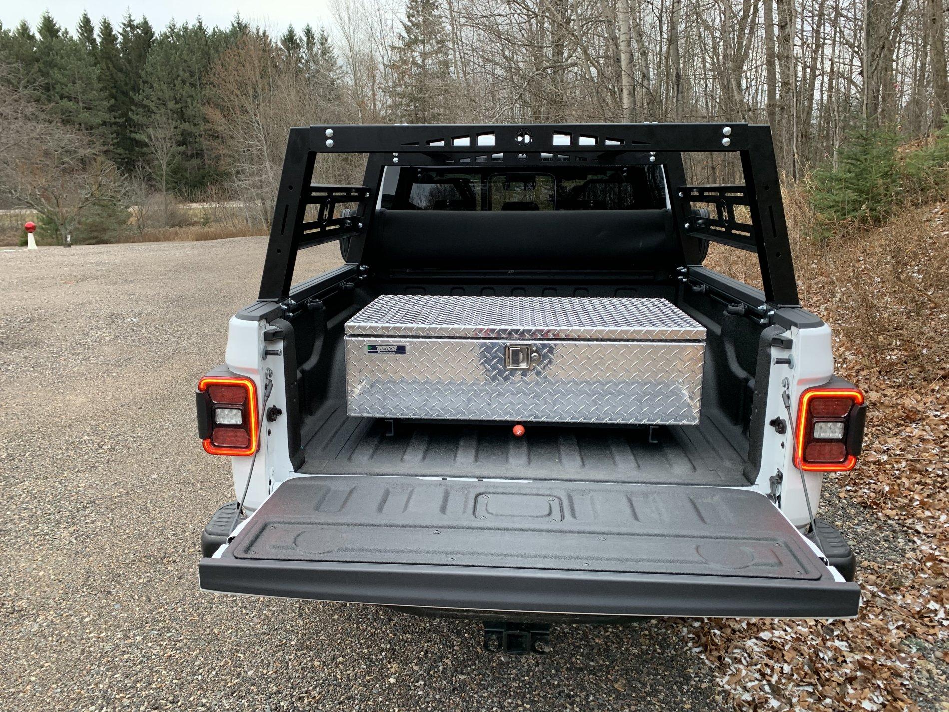 Jeep Gladiator Does anyone have any good locking toolboxes for the bed that fit UNDER a tonneau cover? 2019-11-22 08.01.13