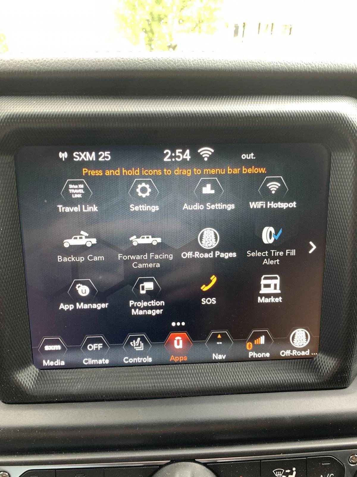 Jeep Gladiator Recall on the backup camera IMG_5816