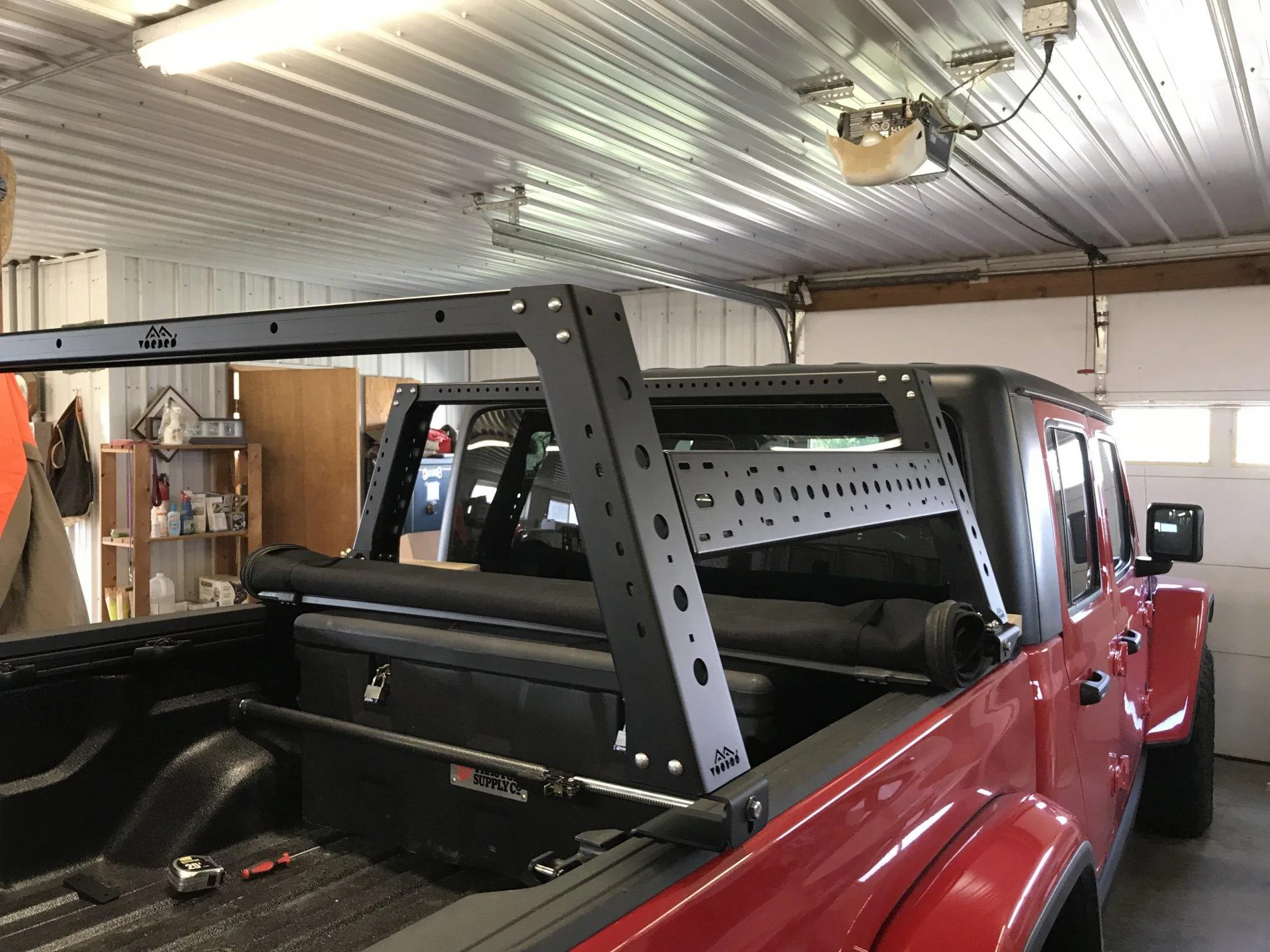 Jeep Gladiator Max Modular 18" bedrack install and review IMG_4011