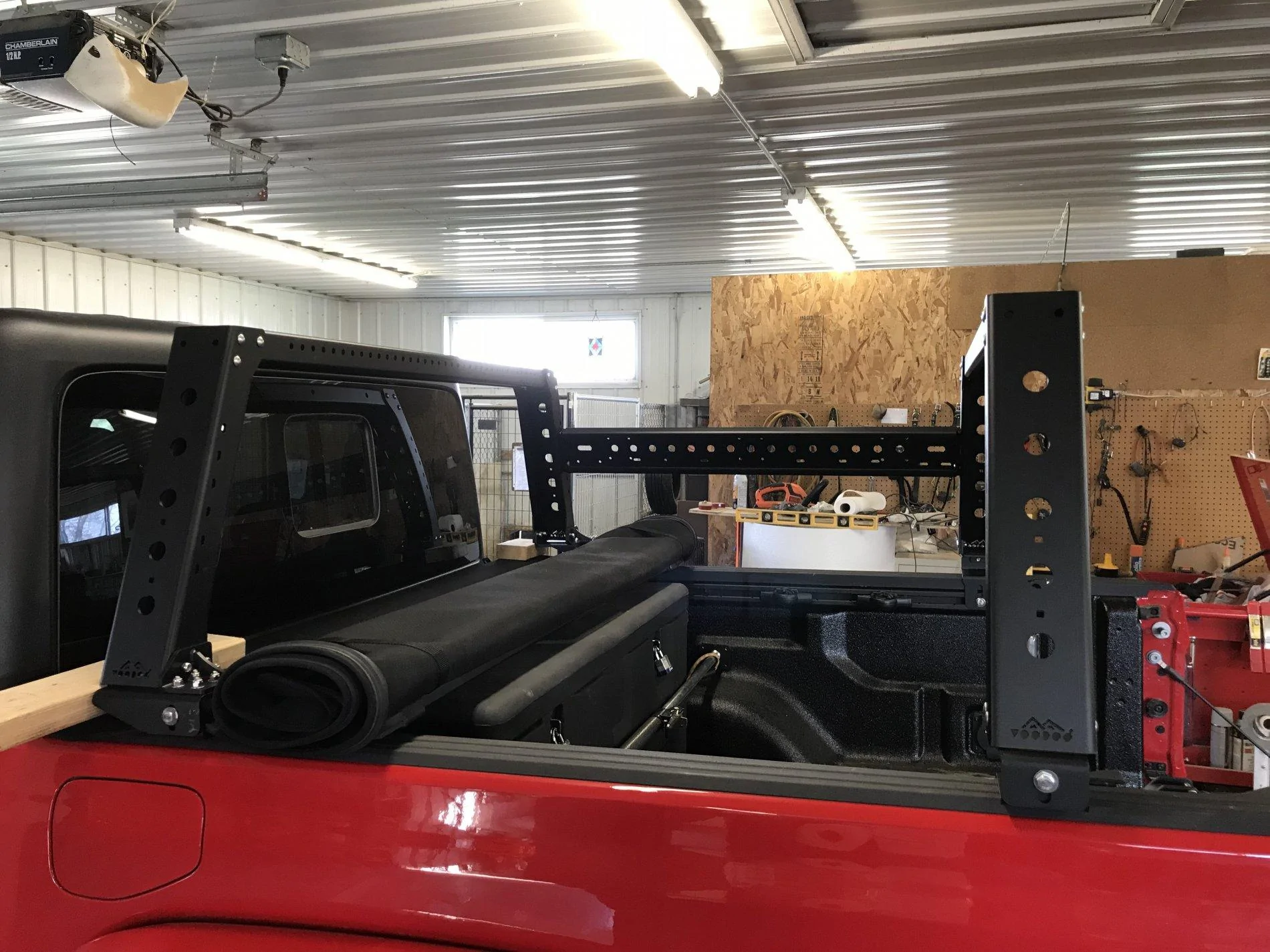 Jeep Gladiator Max Modular 18" bedrack install and review IMG_4012