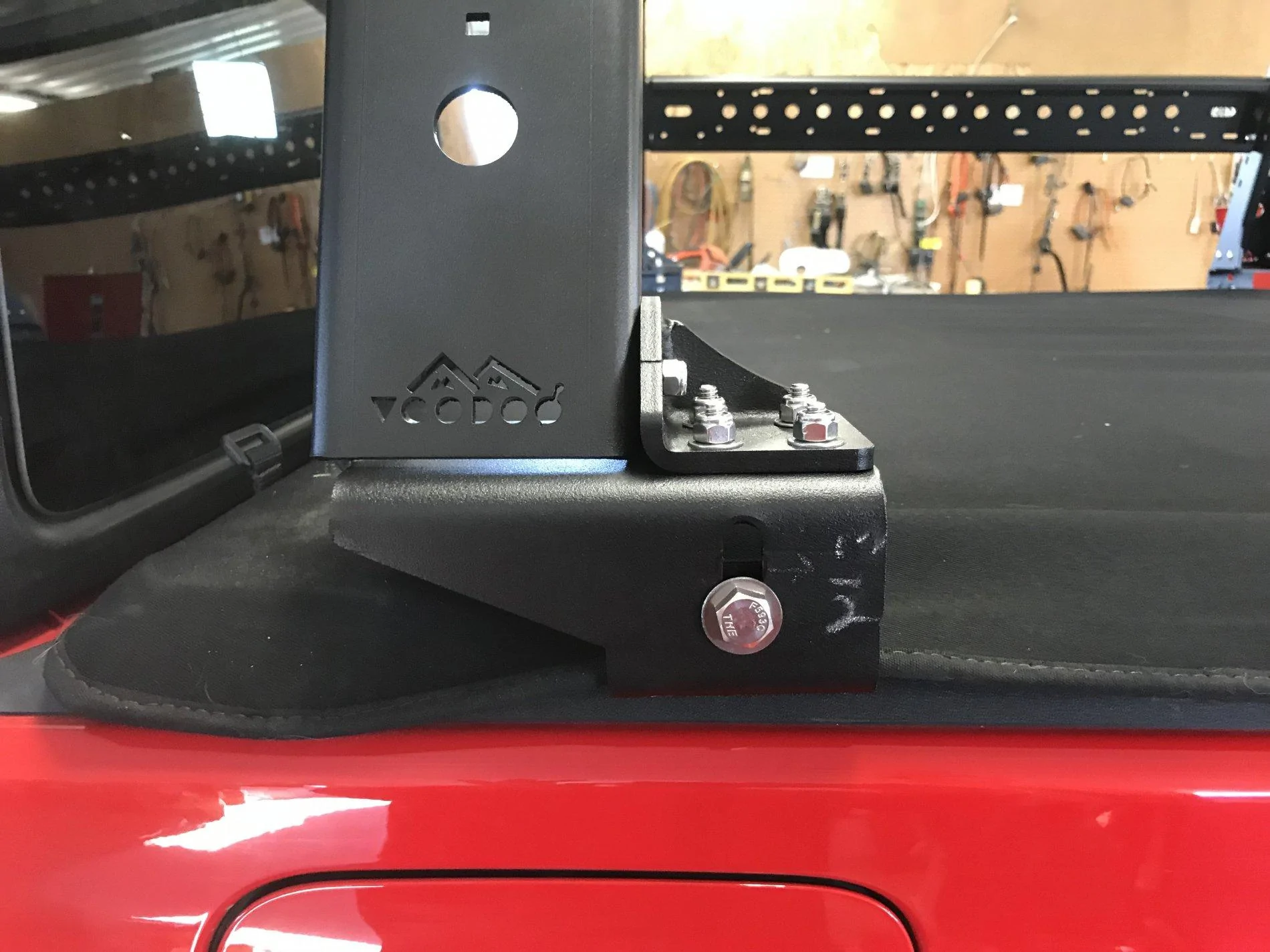 Jeep Gladiator Max Modular 18" bedrack install and review IMG_4013
