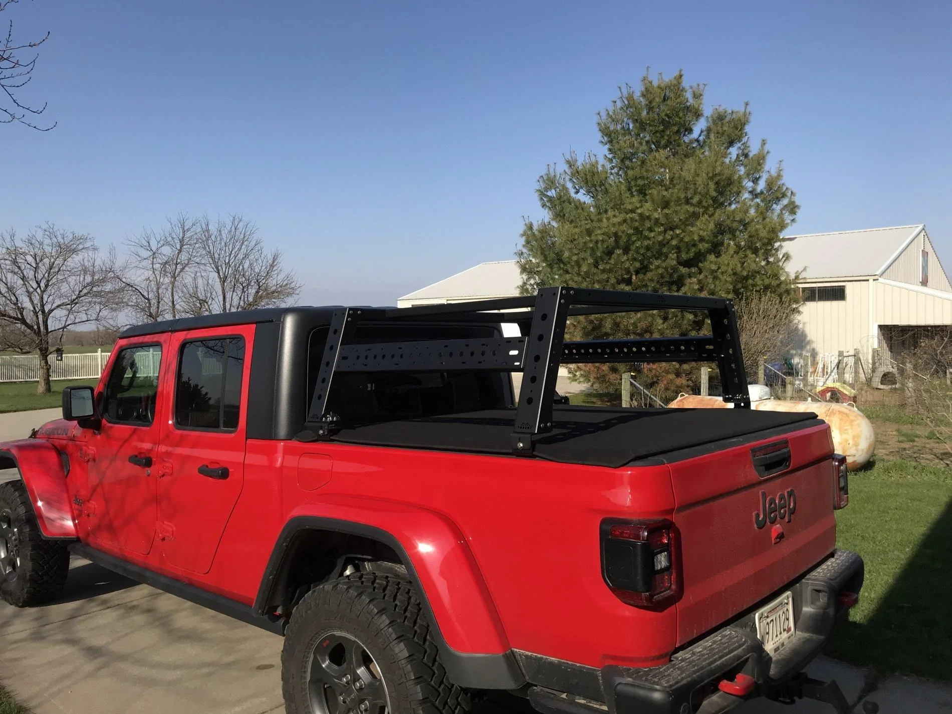 Jeep Gladiator Max Modular 18" bedrack install and review IMG_4016